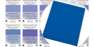 PANTONE ® COTTON SWATCH CARD in 2801 UNIQUE COLORS double-layered, uncut, 10 cm x 11 cm...