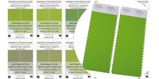 PANTONE ® COTTON SWATCH CARD en 2626 COLORES ÚNICOS, doble...