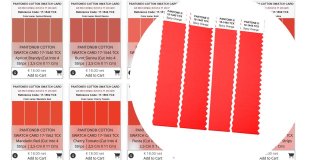2626가지의 독특한 색상의 팬톤® 코튼 스와치 ...